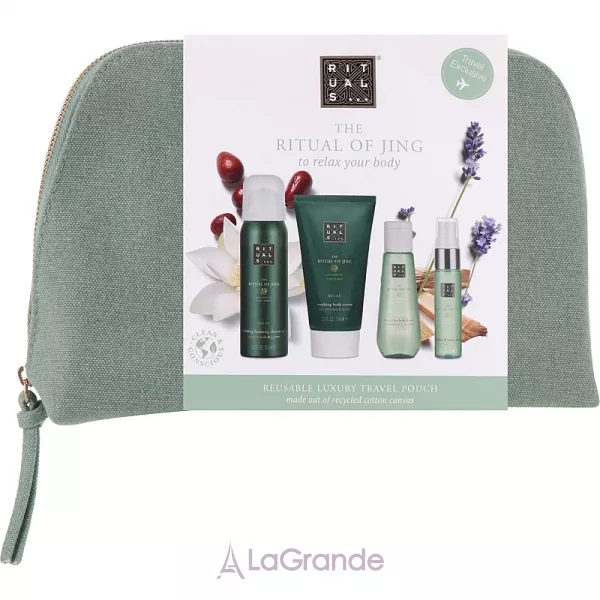 Rituals The Ritual Of Jing Treat Gift Set ����� (sh/foam/50ml + b/cr/70ml + dry/oil/50ml + mist/20ml+bag)