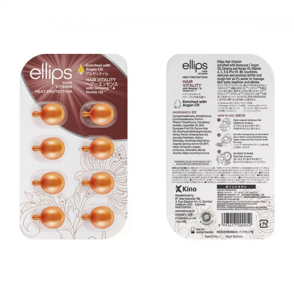 Ellips Hair Vitamin Hair Vitality With Ginseng & Honey Oil ³����� ��� ������� 