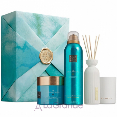 Rituals The Ritual of Karma Large Set  (sh/gel/200 ml + b/cr/200 ml + candle/140 g + diffuser/70 ml)