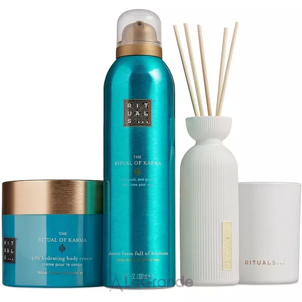 Rituals The Ritual of Karma Large Set ����� (sh/gel/200 ml + b/cr/200 ml + candle/140 g + diffuser/70 ml)