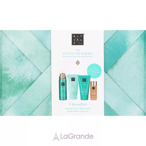 Rituals The Ritual of Karma Giftset Small ����� (sh/gel/50ml + b/cr/70ml + b/oil/30ml + scr/70ml)