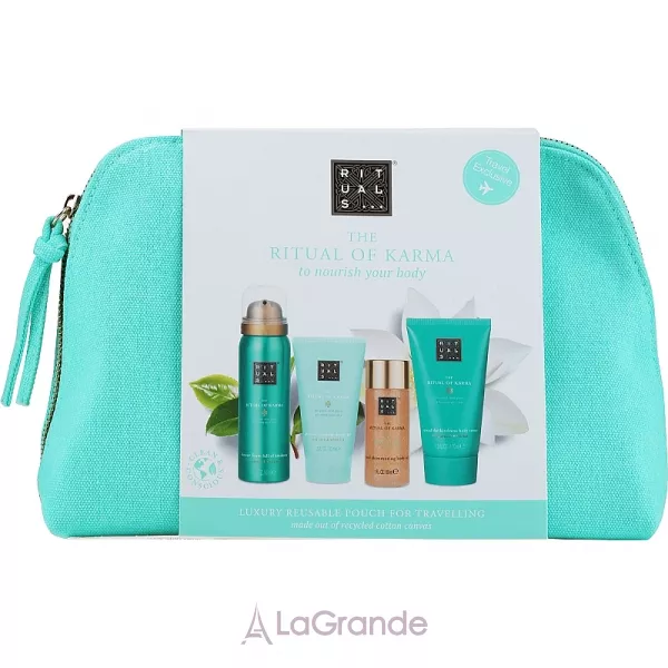 Rituals The Ritual of Karma Giftset Small ����� (sh/gel/50ml + sh/foam/50ml + b/cr/70ml + b/oil/30ml + bag)