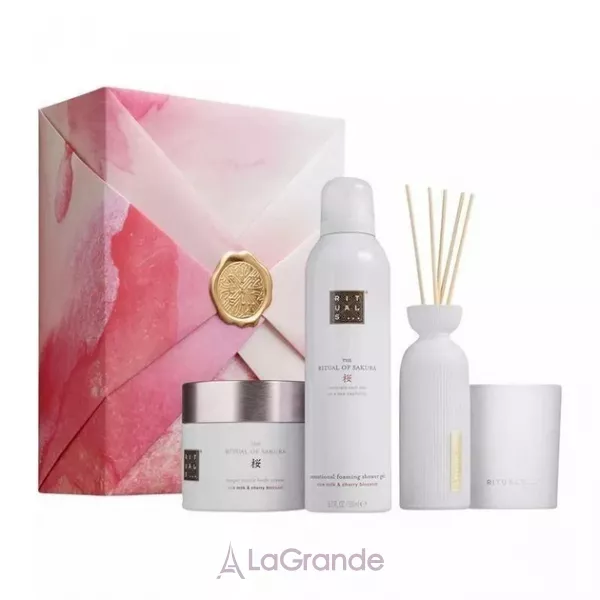 Rituals The Ritual Of Sakura Set ����� (sh/gel/200ml + diffuser/70ml + b/cr/200ml + candle/140g)