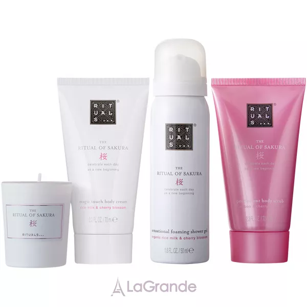 Rituals The Ritual of Sakura ����� (scr/70g + cr/70ml + foam/50ml + Candle/25g)