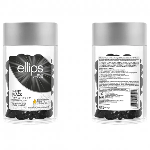 Ellips Hair Vitamin Shiny Black with Kemeri & Aloe Vera Oil ³����� ��� ������� 