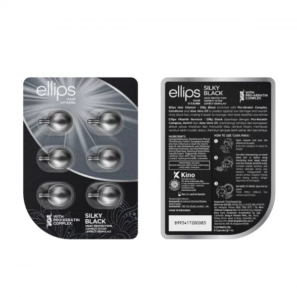 Ellips Hair Vitamin Silky Black With Pro-Keratin Complex ³����� ��� ������� 