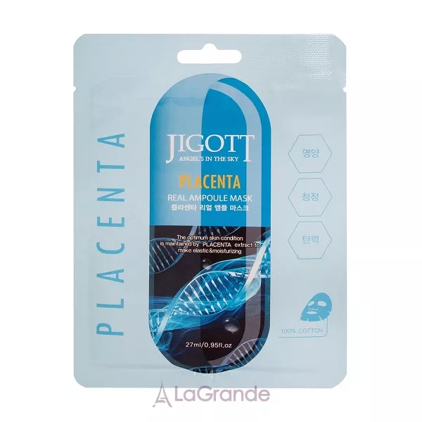 Jigott Placenta Real Ampoule Mask �������� ����� ��� ������� � ����-���������