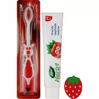 Dabur Herb'l Kids Srawberry (toothpaste/50g + toothbrush/1pcs + gift) ���� ��� ���� "��������" 2-6 ����