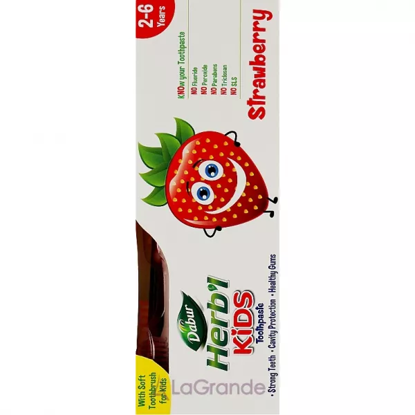 Dabur Herb'l Kids Srawberry (toothpaste/50g + toothbrush/1pcs + gift) ���� ��� ���� 