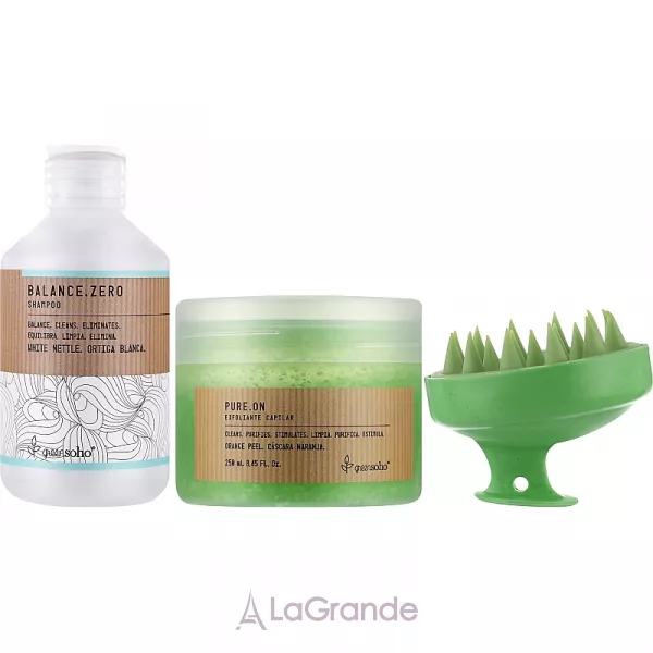 Greensoho Balance.Zero Ritual Kit (sham/250ml + scr/250ml + mass/br/1pc) ��������� ����� ��� �����