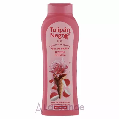 Tulipan Negro Yummy Cream Edition Strawberry Kisses Bath And Shower Gel    