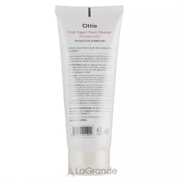 Ottie Fruits Yogurt Foam Cleanser Pomegranate ����� ��� ���� ��������� ���������� 