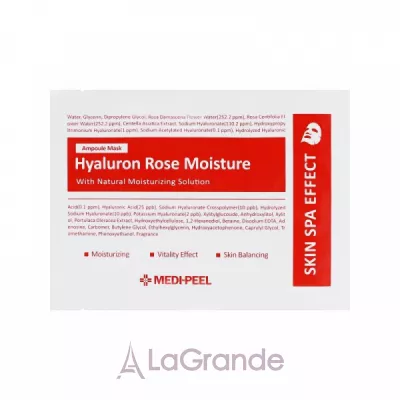 Medi-Peel Hyaluron Rose Moisture Ampoule Mask         