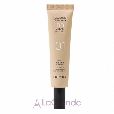 Trimay Full Cover 3-in-1 Max BB Cream SPF40 PA++  BB      