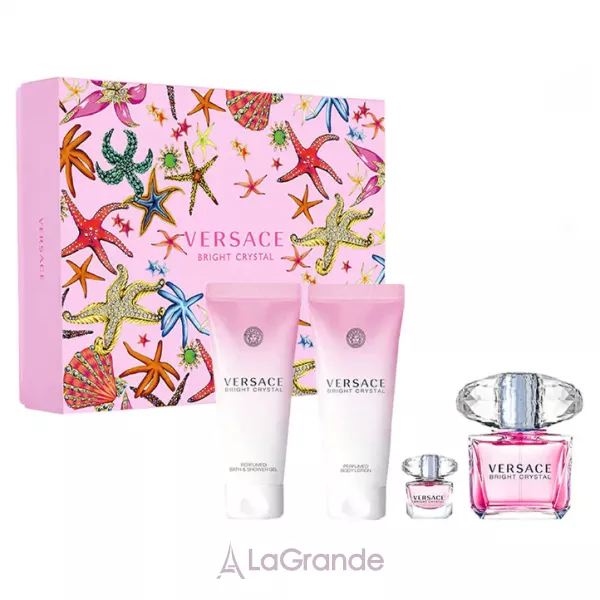 Versace Bright Crystal ���� (�������� ���� 90 �� + �������� 5 �� + ������� ��� ��� 100 �� + ���� ��� ���� 100 ��)