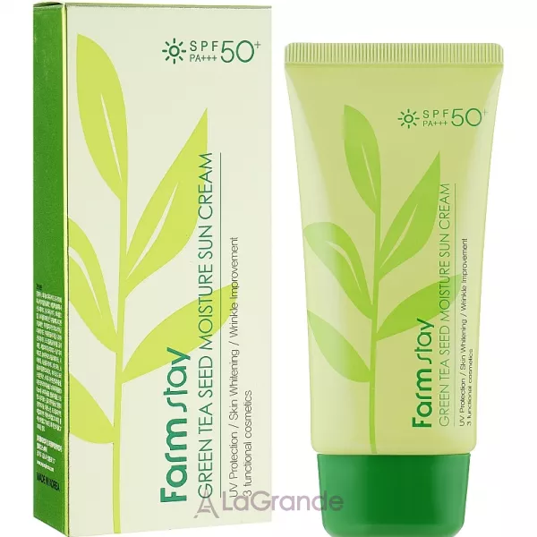 FarmStay Green Tea Seed Moisture Sun Cream SPF50 �������� �������������� ����