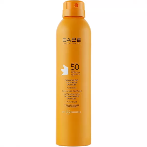 Babe Laboratorios Transparent Sunscreen Wet Skin SPF 50 �������������� ����������� ����� � SPF 50 � ���������� ���������
