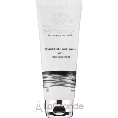 Mitvana Charcoal Face Wash with Rose & Nutmeg      