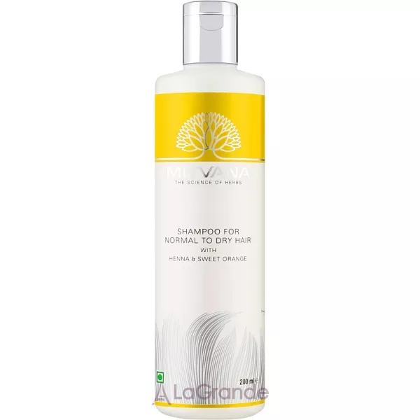 Mitvana Shampoo For Normal To Dry Hair with Henna & Sweet Orange ������� ��� ����������� �� ������ ������� � �������� ���������� �� ����