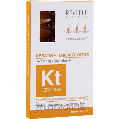 Revuele Keratin+ Ampoules Hair Restoration Activator      +  