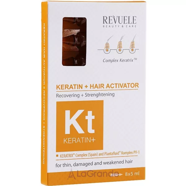 Revuele Keratin+ Ampoules Hair Restoration Activator ��������� ��� ����� ����� ������� + � �������
