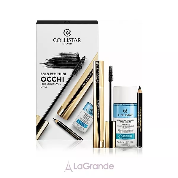 Collistar Solo Per ���� ����������� (mascara/13ml + eyeliner + remover/35ml)