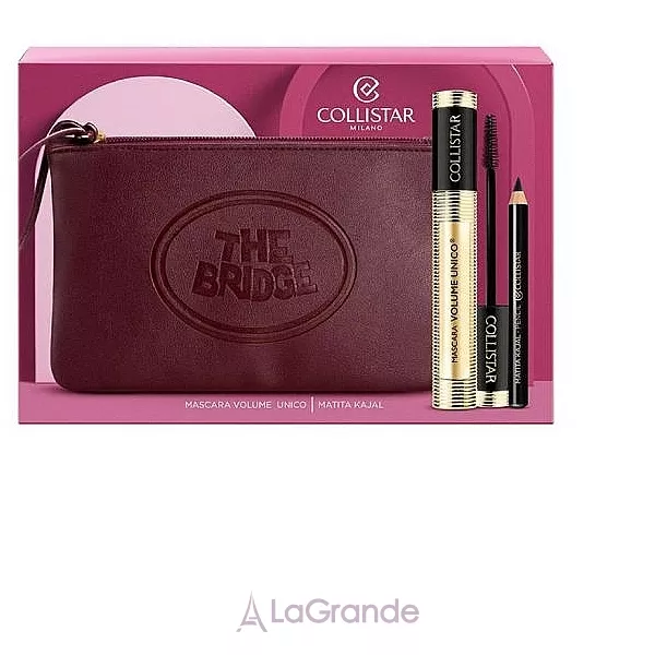 Collistar Cofanetto Mascara Volume Unico Nero Intenso ���� (mascara/13ml + eye/pencil/1.2g + bag)