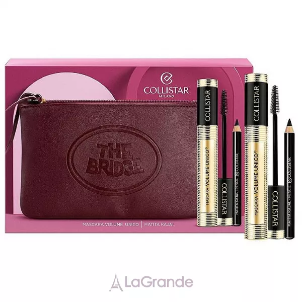 Collistar Cofanetto Mascara Volume Unico Nero Intenso ���� (mascara/13ml + eye/pencil/1.2g + bag)