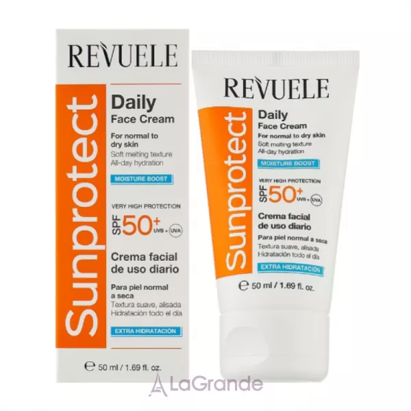 Revuele Sunprotect Moisture Boost Daily Face Cream For Normal To Dry Skin SPF 50+ �������������� ���� ��� ���� �����������