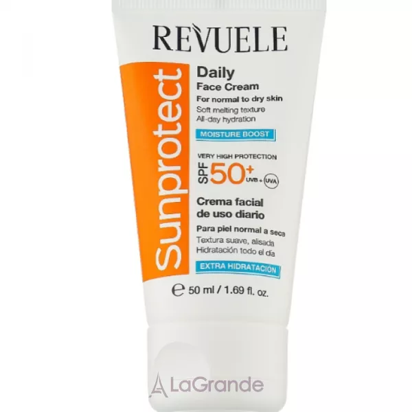 Revuele Sunprotect Moisture Boost Daily Face Cream For Normal To Dry Skin SPF 50+ �������������� ���� ��� ���� �����������