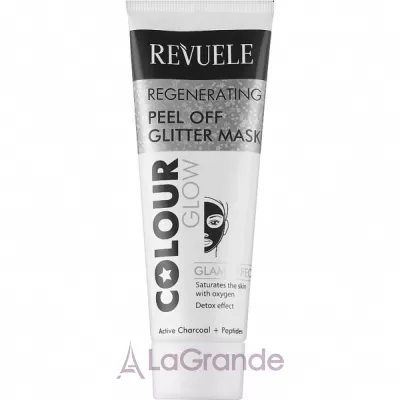 Revuele Color Glow Glitter Mask Pell-Off Regenerating -   