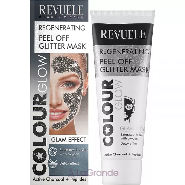 Revuele Color Glow Glitter Mask Pell-Off Regenerating �����-������ ��� ���� 