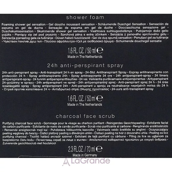 Rituals Homme Trial Set ����� (f/scrub/70ml + sh/gel/50ml + deo/50ml)