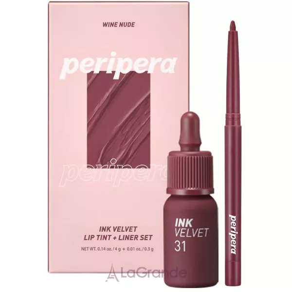 Peripera Ink Velvet + Lip Liner Set #002 Wine Nude �������������� ����� ��� ���: �������� + ������-����