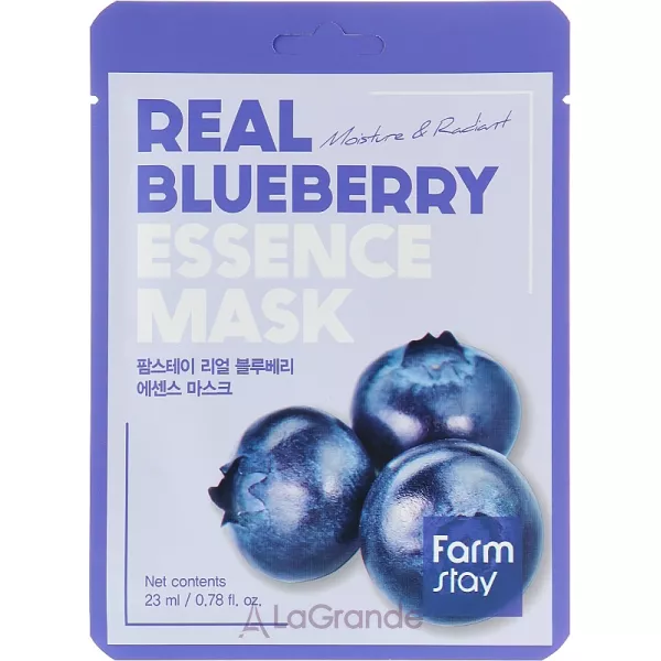 FarmStay Real Blueberry Essence Mask �������� ����� ��� ������� � ���������� �������