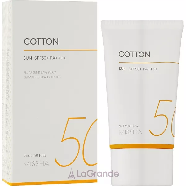 Missha All Around Safe Block Cotton Sun SPF 50+ PA++++ �������������� ���� � ��������� �������