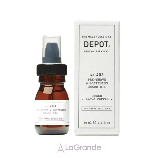 Depot Shave Specifics 403 Pre-Shave & Softening Beard Oil Fresh Black Pepper ����� ��� ��������� ������  