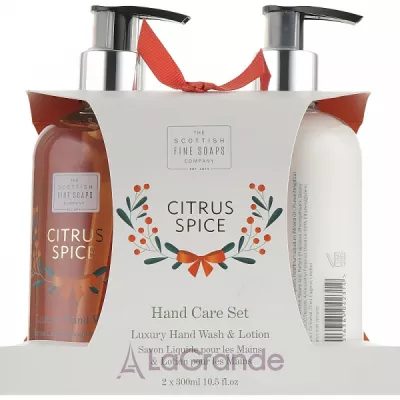 Scottish Fine Soaps Citrus Spice Hand Care Set      (h/wash/300ml + h/lot/300ml)