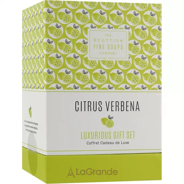 Scottish Fine Soaps Citrus Verbena Luxurious Gift Set ���������� ����� (wash/75ml + but/75ml + cr/75ml + soap)
