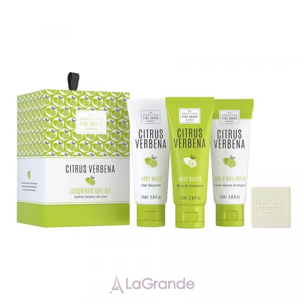 Scottish Fine Soaps Citrus Verbena Luxurious Gift Set ���������� ����� (wash/75ml + but/75ml + cr/75ml + soap)