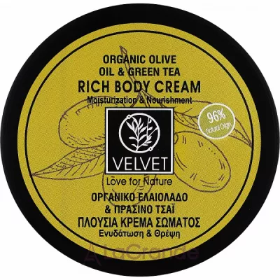 Velvet Love for Nature Organic Olive & Green Tea Cream      