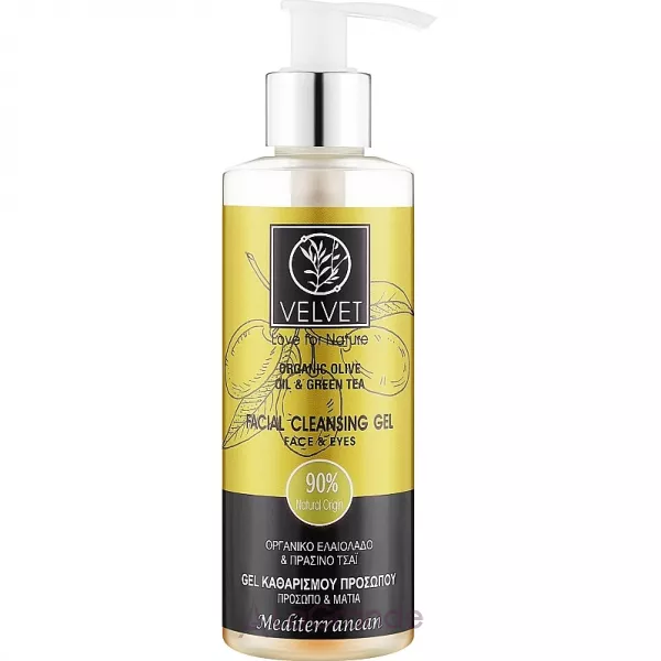 Velvet Love for Nature Organic Olive & Green Tea Face Gel ������������ ���� ��� ������� �� ����