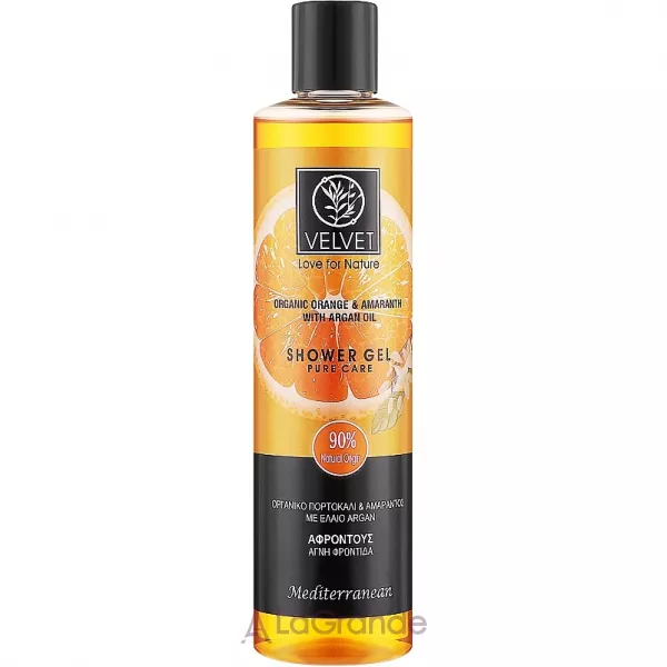 Velvet Love for Nature Organic Orange & Amaranth Shower Gel Pure Care ���� ��� ����