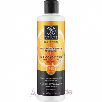 Velvet Love for Nature Organic Orange & Amaranth Hair Conditioner    