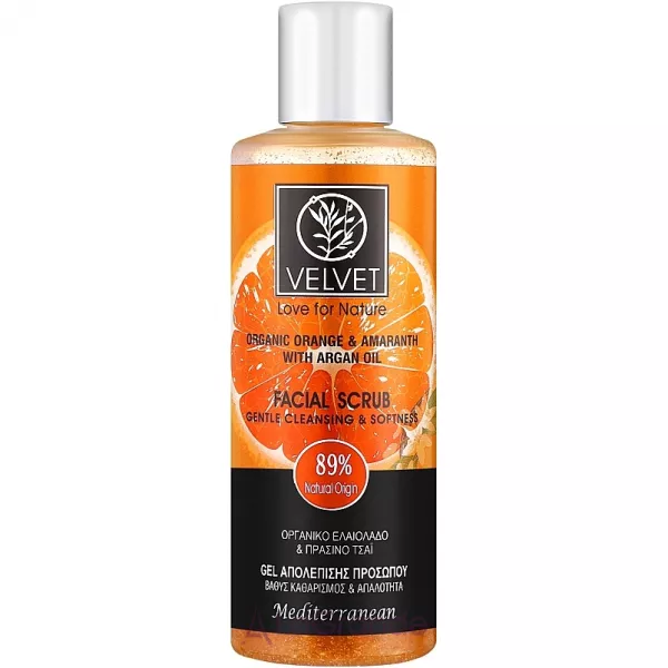 Velvet Love for Nature Organic Orange & Amaranth Facial Scrub ����� ��� ������� 