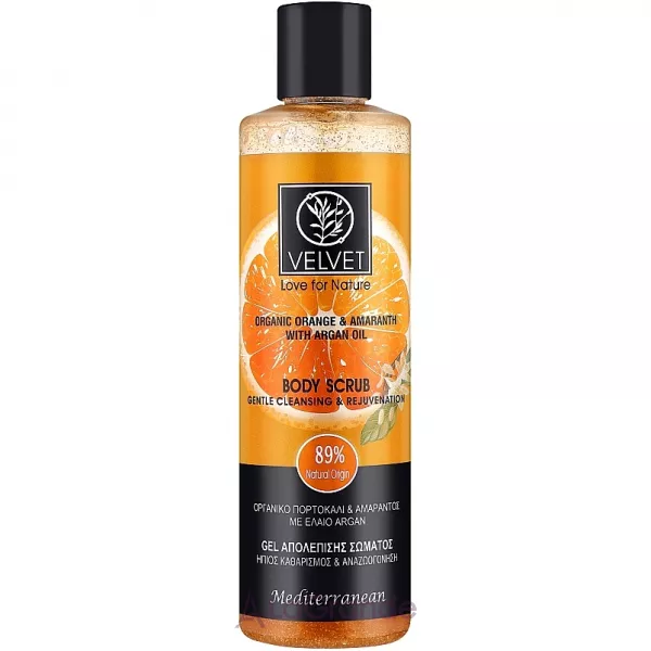 Velvet Love for Nature Organic Orange & Amaranth Body Scrub ����� ��� ��� 