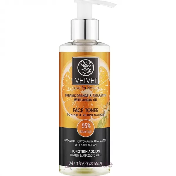 Velvet Love for Nature Organic Orange & Amaranth Face Toner ����� ��� ������� 