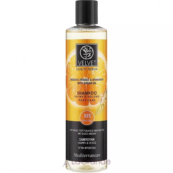 Velvet Love for Nature Organic Orange & Amaranth Shampoo Pure Care ������� ��� �����c� 