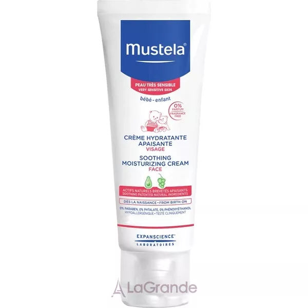 Mustela Bebe Face Soothing Moisturizing Cream Very Sensitive Skin ������������ �������������� ���� ��� ������� ����
