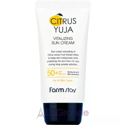 FarmStay Citrus Yuja Vitalizing Sun Cream SPF50+  